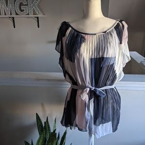 NWT Banana Republic Belted Blouse Size XL